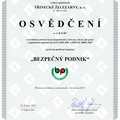 osvědčení bezpečný podnik